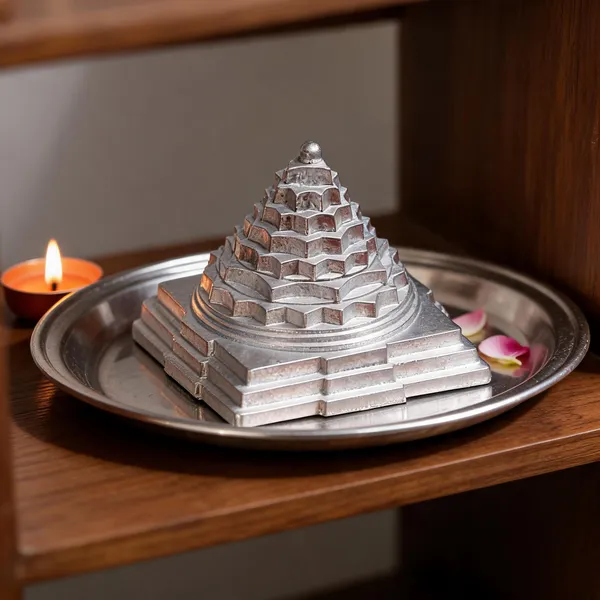 Parad_Alloy_Silver_Tone_Meru_Shri_Yantra_Devotional_Decor