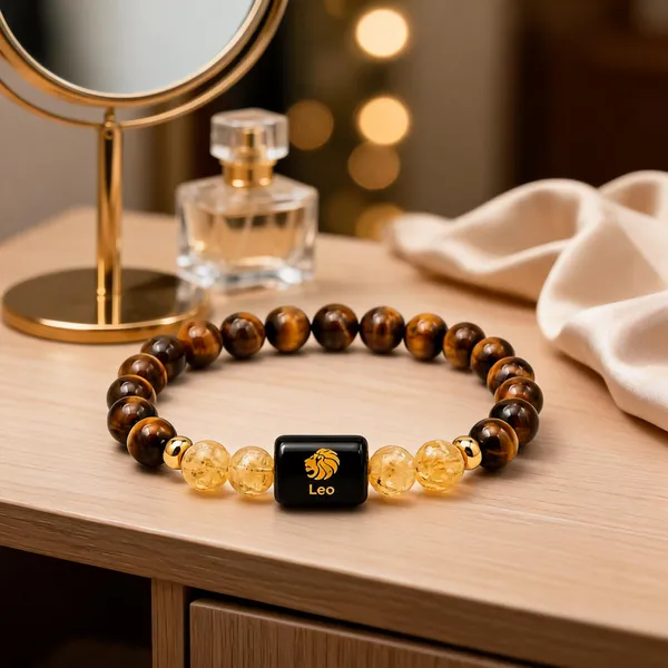 Brown_Tiger_Eye_Beaded_Leo_Zodiac_Bracelet_For_Unisex