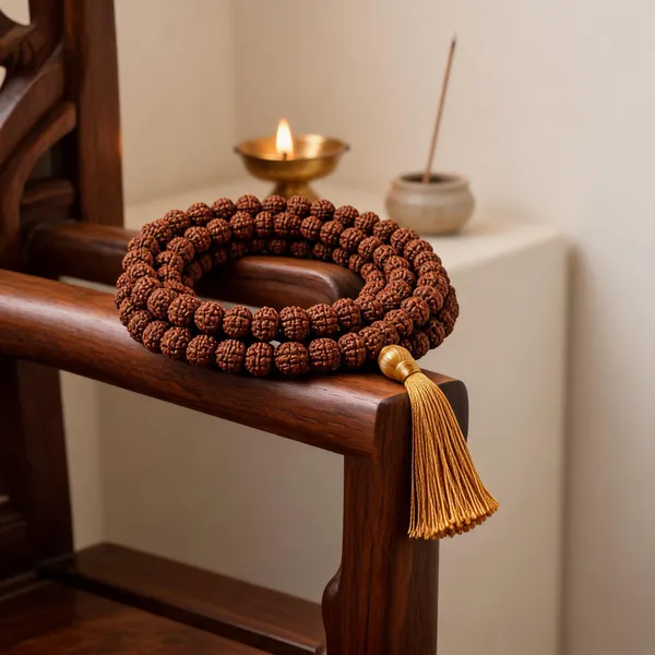 Brown_Rudraksha_Bead_Mala_With_Golden_Tassel