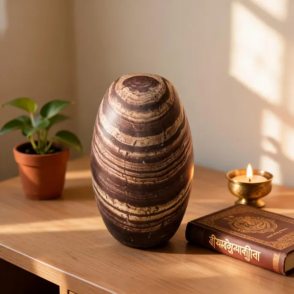Brown_Banded_Narmadeshwar_Shivling_Idol