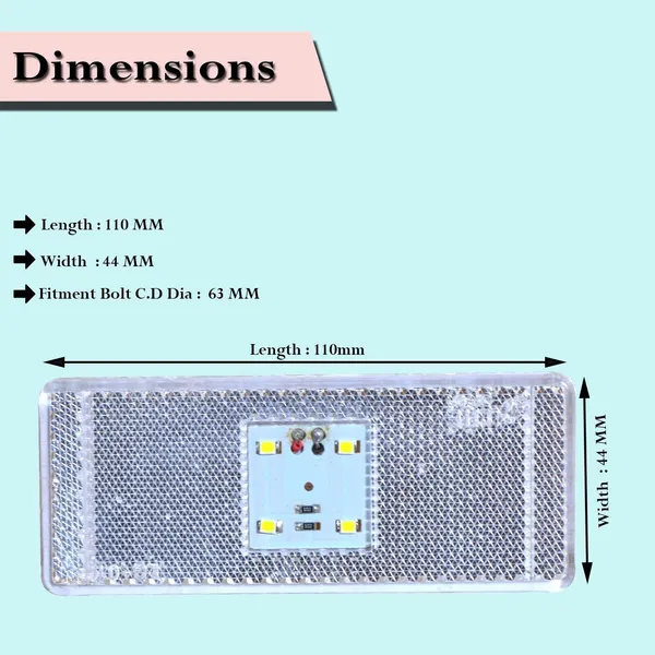White_Abs_Plastic_Side_Indicator_For_Universal_Fit_Pack_Of_4