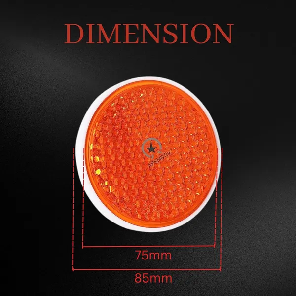 Amber_Metal_&_Plastic_Reflex_Reflector_For_Universal_Fit_Pack_Of_2