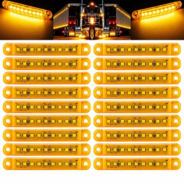 Amber_Abs_Plastic_Led_Clearance_Light_For_Universal_Fit_Pack_Of_4