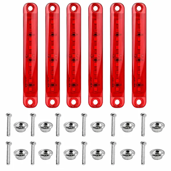 Red_Abs_Plastic_Led_Clearance_Light_For_Universal_Fit_Pack_Of_6