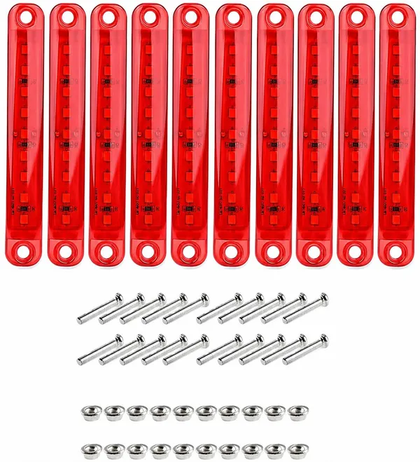 Red_Abs_Plastic_Led_Clearance_Light_For_Universal_Fit_Pack_Of_10