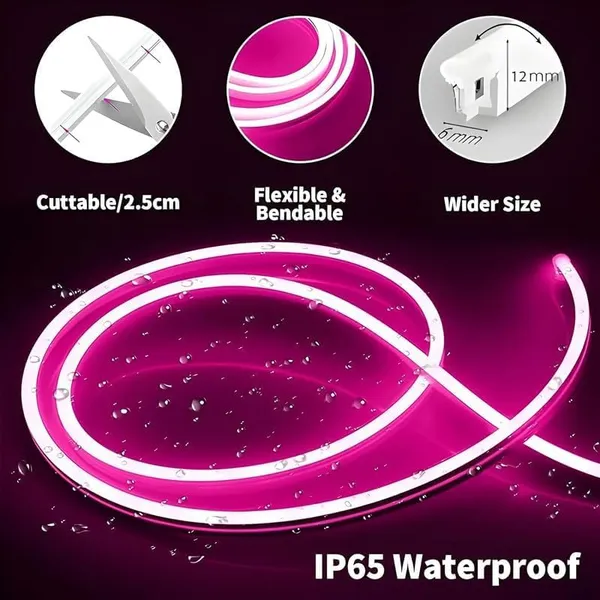 Pink_Silicone_Neon_Rope_Light_For_Universal_Fit