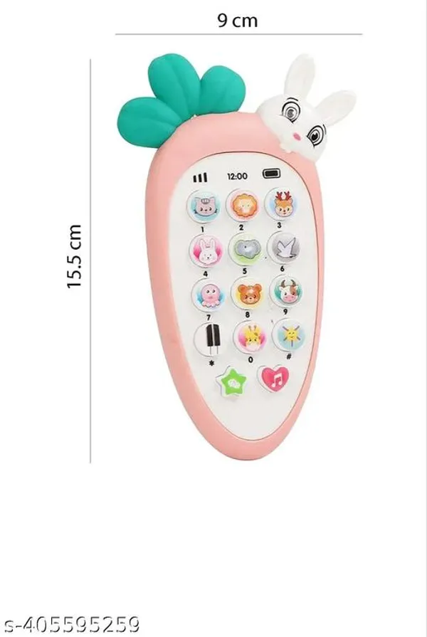 White_Plastic_Radish_Pretend_Play_Phone_Toy_For_Kids
