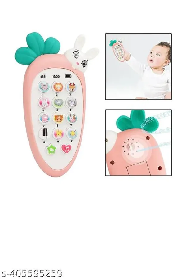 White_Plastic_Radish_Pretend_Play_Phone_Toy_For_Kids