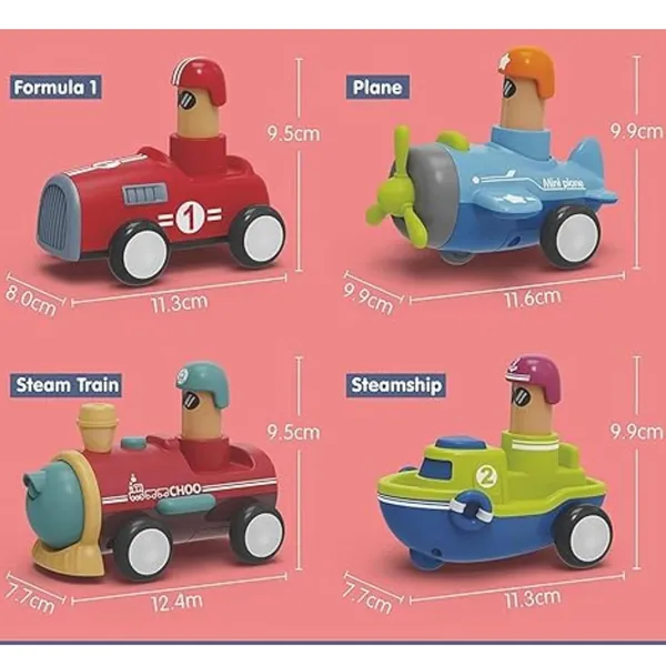 Multicolour_Plastic_Assorted_Vehicle_Set_Of_4_For_Kids