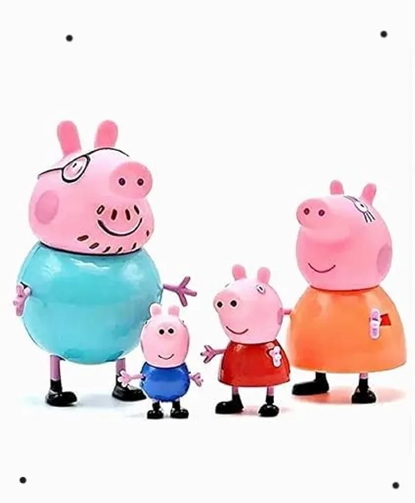 Multicolour_Peppa_Pig_Family_Character_Toy_Set_Of_4_For_Kids