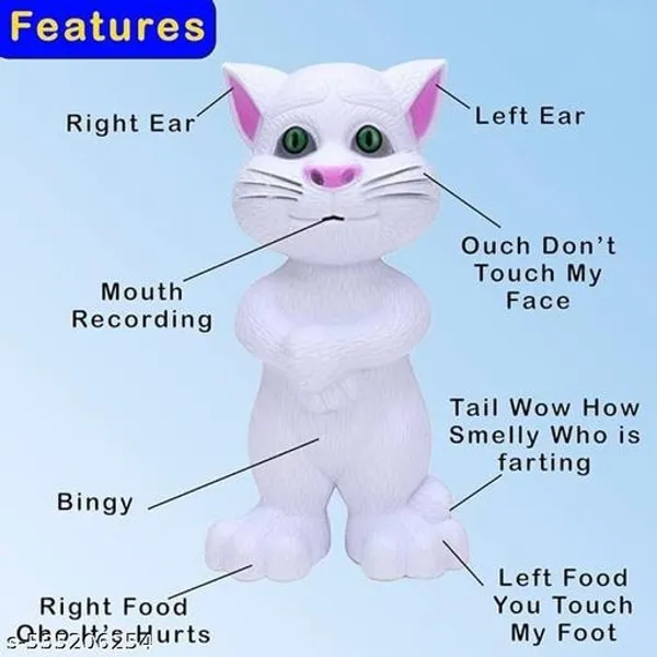White_Talking_Plush_Cat_Repeating_Musical_Toy_For_Kids