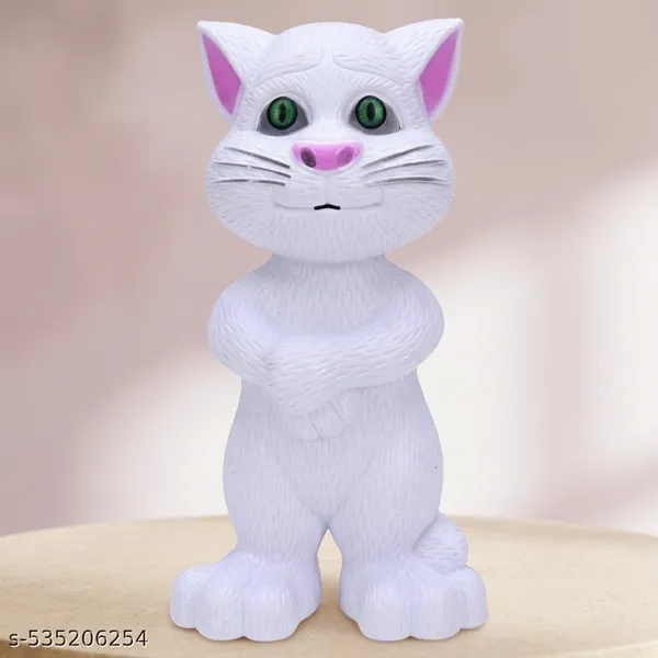 White_Talking_Plush_Cat_Repeating_Musical_Toy_For_Kids
