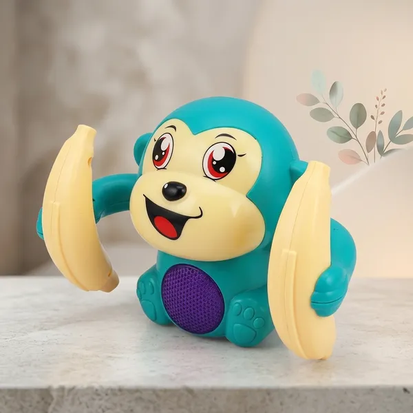 Green_Plastic_Dancing_Monkey_Toy_With_Flashing_Lights_For_Kids