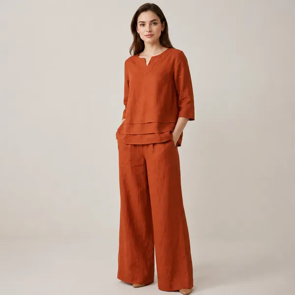 Rust_Cotton_Casual_Loose_Solid_Tracksuit_Outfits