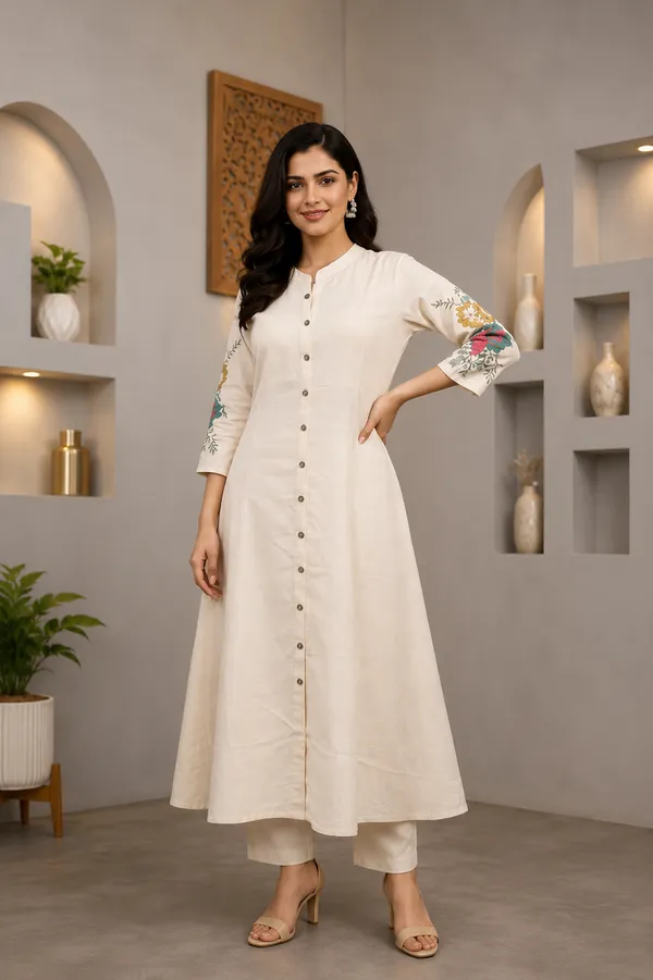 Off_White_Cotton_Flex_Kurta_Set