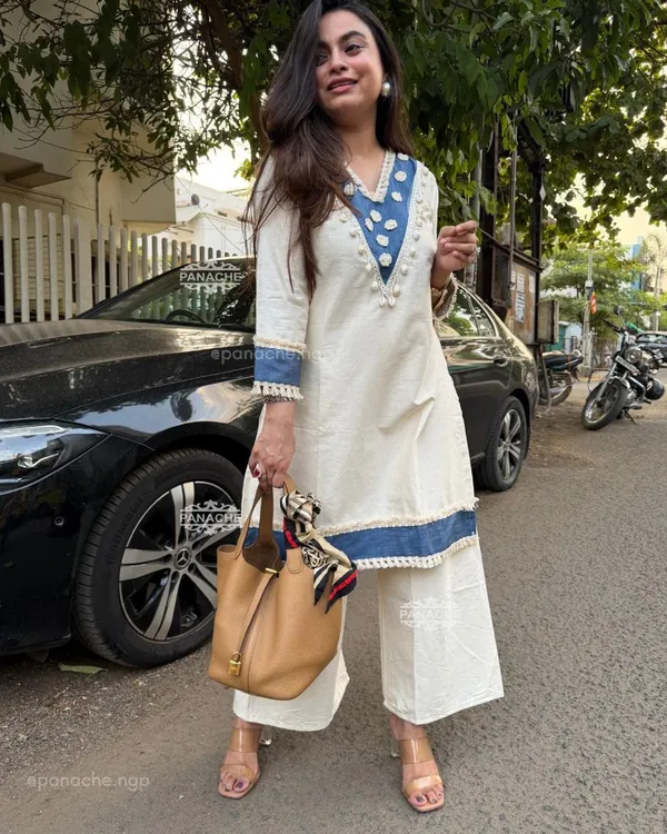 Off_White_Cotton_Yoke_Embroidered_Kurta_With_Palazzo_For_Women