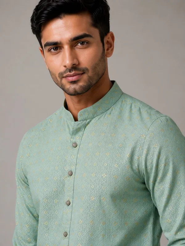 Men_Pista_Printed_Kurta_Pajama_Set