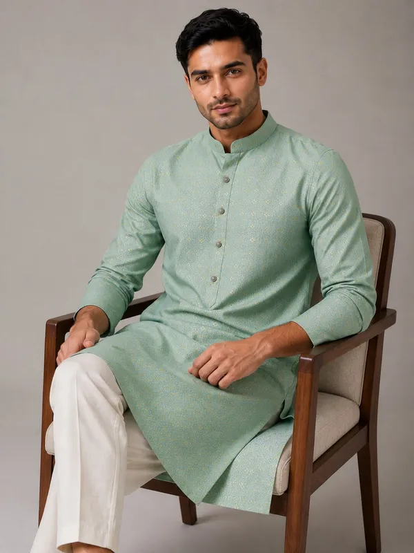 Men_Pista_Printed_Kurta_Pajama_Set