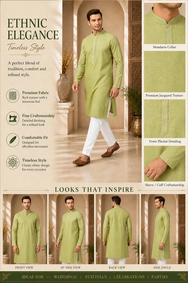 Men_Pista_Textured_Kurta_Pajama