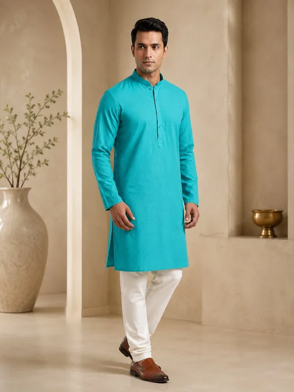 Men_Green_Kurta_Pajama