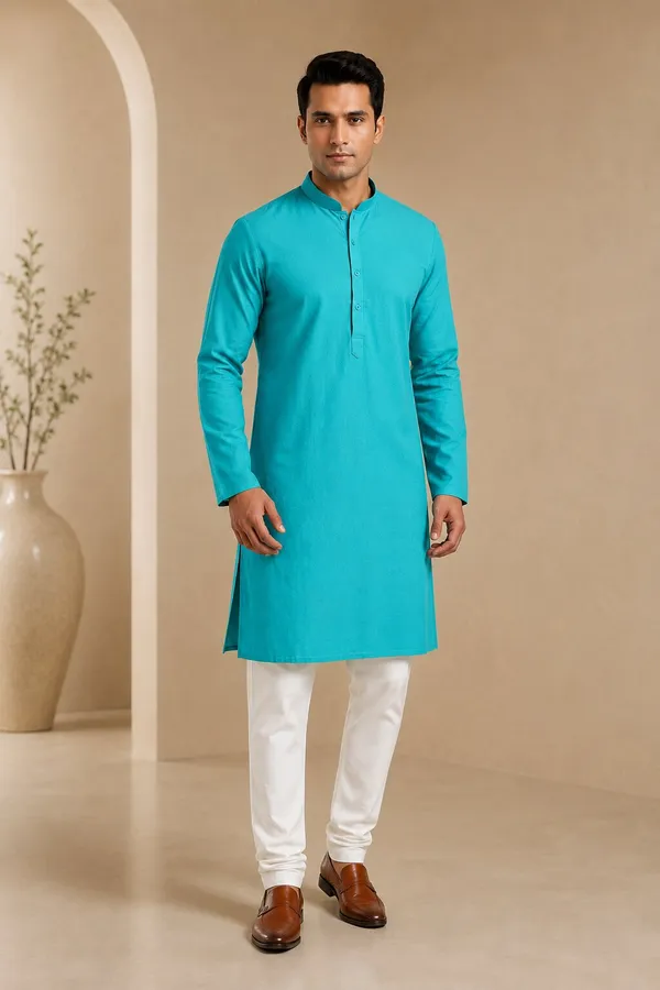 Men_Green_Kurta_Pajama
