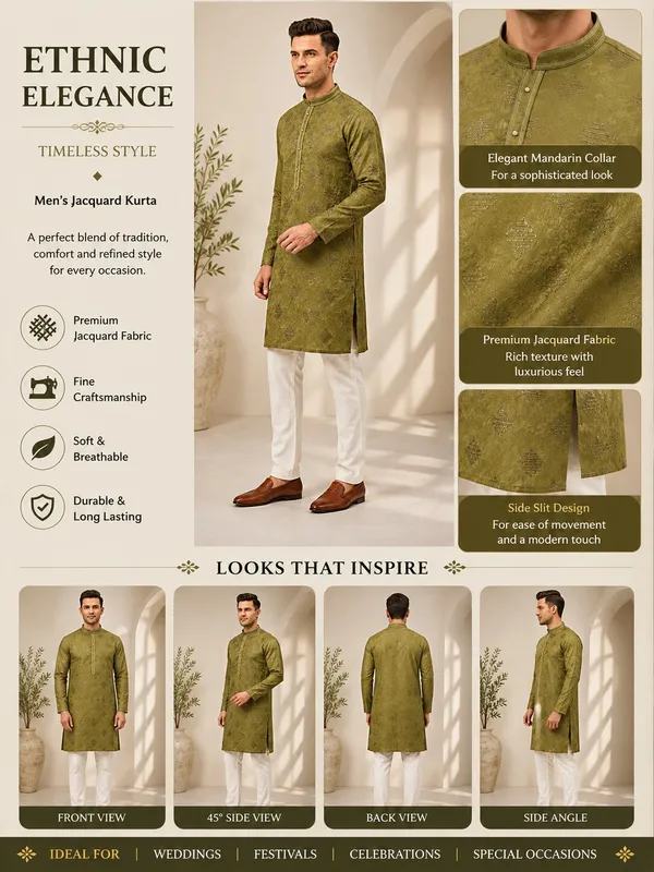Mehandi_Printed_Kurta_Pyjama_Set_for_Men