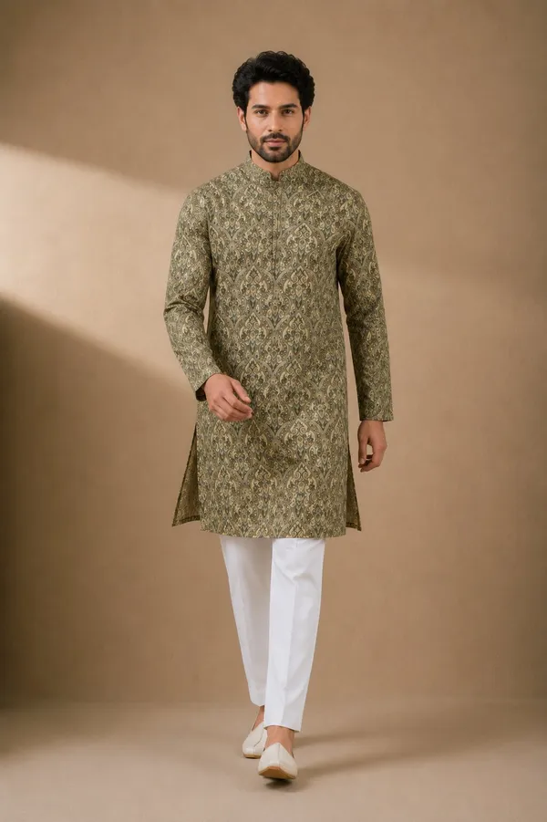 Men_Pista_Printed_Kurta_Pajama