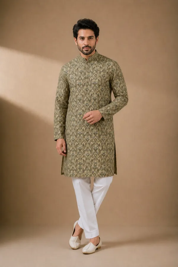 Men_Pista_Printed_Kurta_Pajama