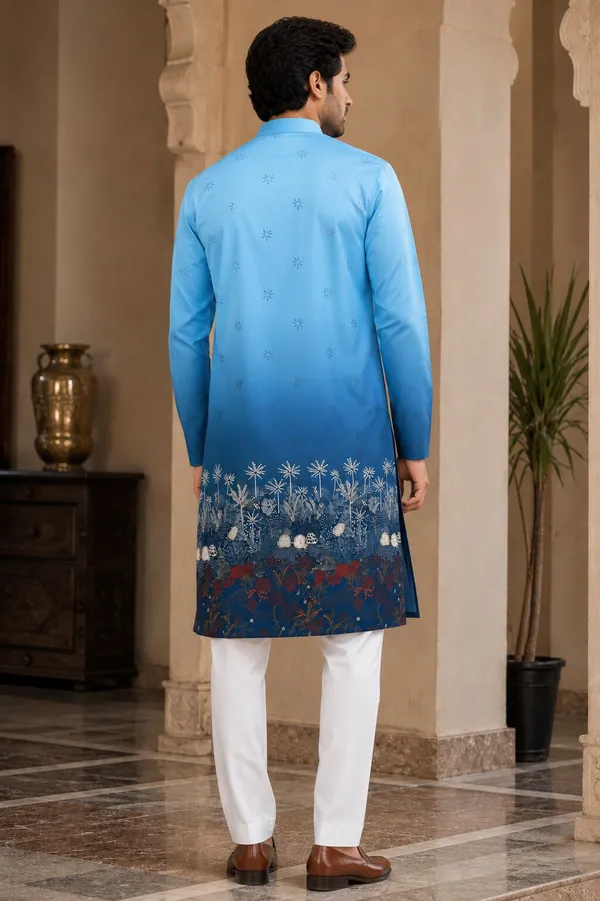 Sky_Blue_Printed_Kurta_Pyjama_Set