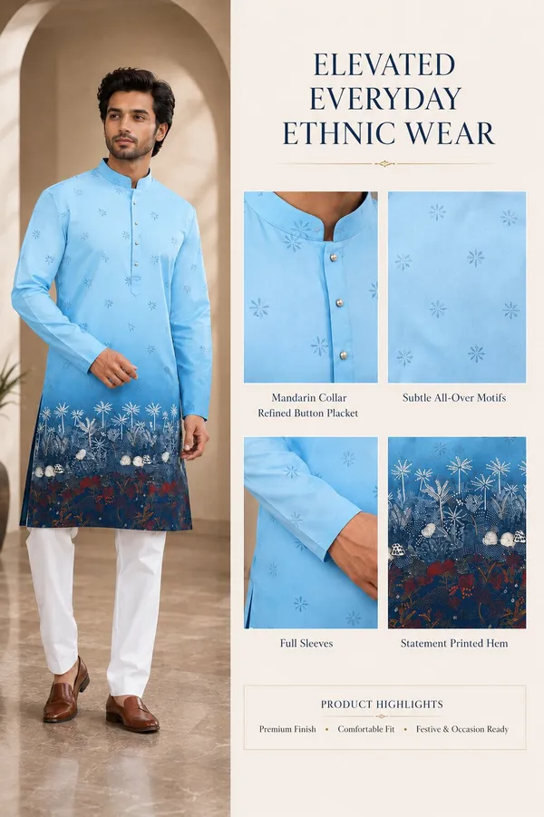 Sky_Blue_Printed_Kurta_Pyjama_Set