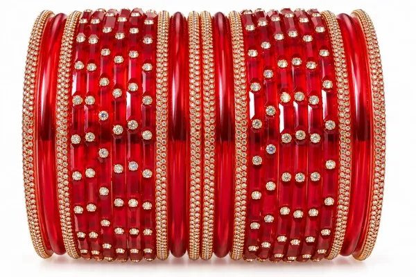 Red_Glass_Stone_Embellished_Bangle_Set_For_Women
