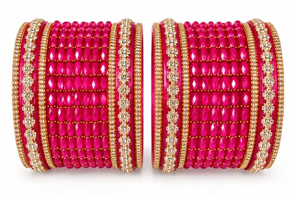 Pink_Glass_Stone_Studded_Bangle_Set_For_Women