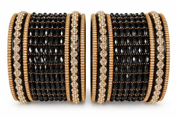 Black_Gold-Tone_Glass_Stone_Studded_Bangle_Set_For_Women