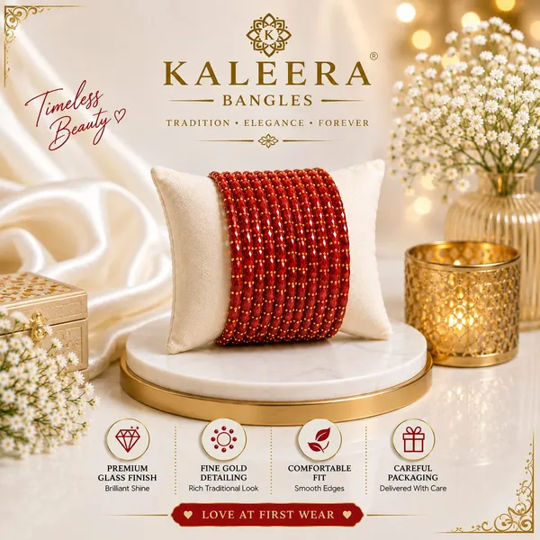 Red_Gold-Tone_Glass_Traditional_Bangle_Set_For_Women