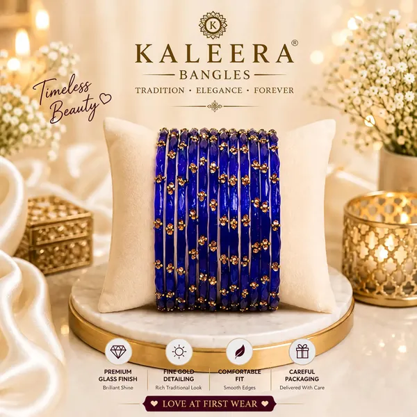 Blue_Glass_Floral_Embellished_Bangles_For_Women
