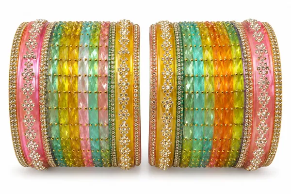 Multicolor_Glass_Embellished_Traditional_Bangle_Set_For_Women