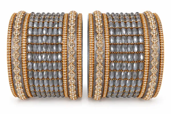 Grey_&_Gold_Glass_Stone_Studded_Bangle_Set_For_Women