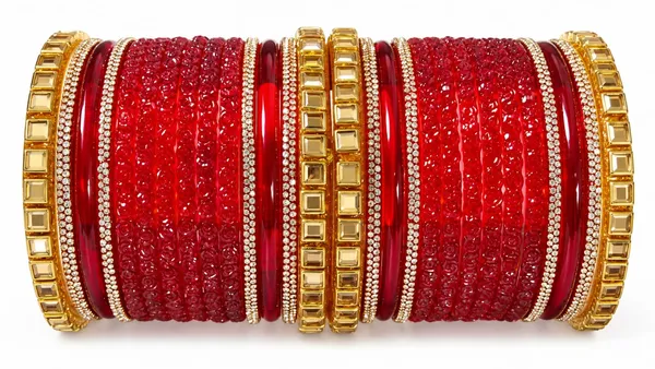 Red_Glass_Gold-Tone_Embellished_Bangle_Set_For_Women