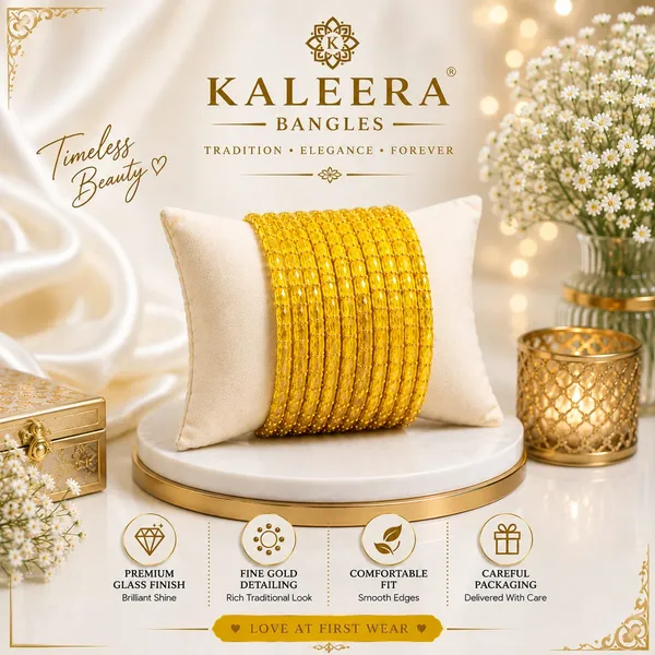 Gold_Glass_Textured_Traditional_Bangles_For_Women