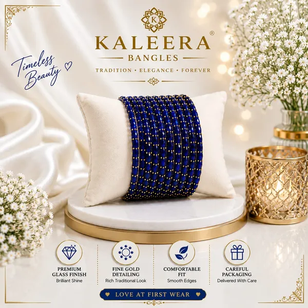 Blue_Glass_Gold_Detailing_Traditional_Bangles_For_Women