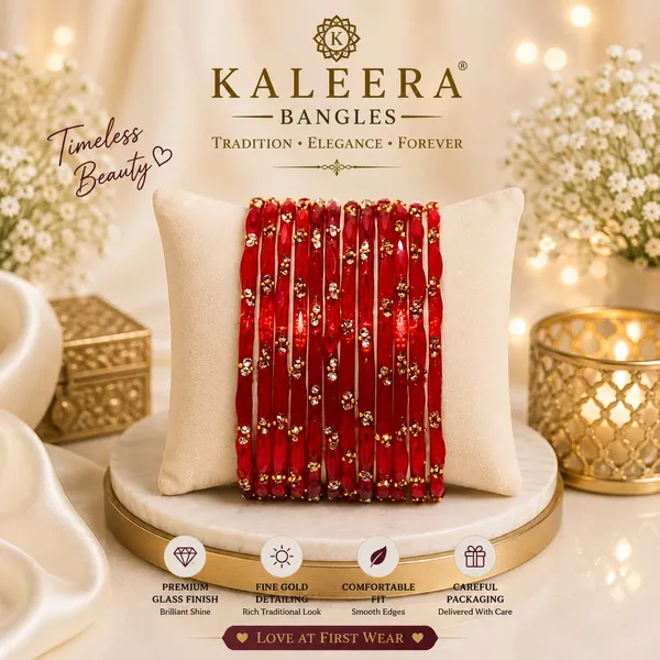 Red_Glass_Gold-Tone_Traditional_Bangle_Set_For_Women