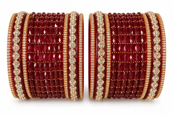 Maroon_Glass_Stone_Studded_Traditional_Bangle_Set_For_Women