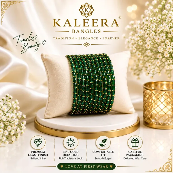 Green_&_Gold_Glass_Traditional_Bangles_For_Women