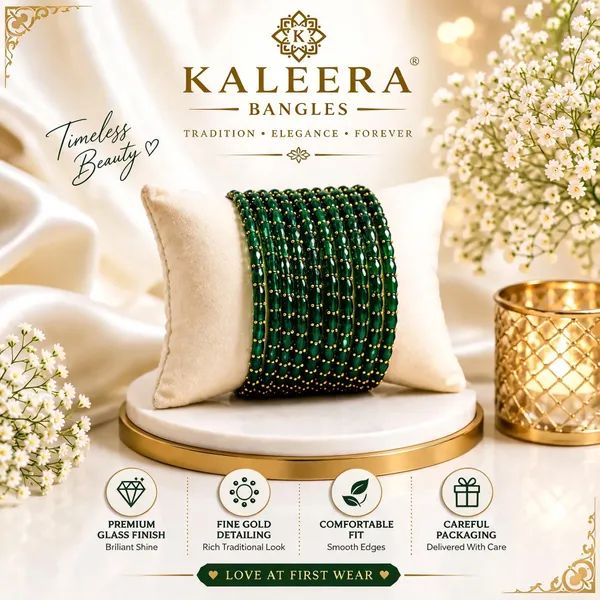 Green_&_Gold_Glass_Traditional_Bangles_For_Women