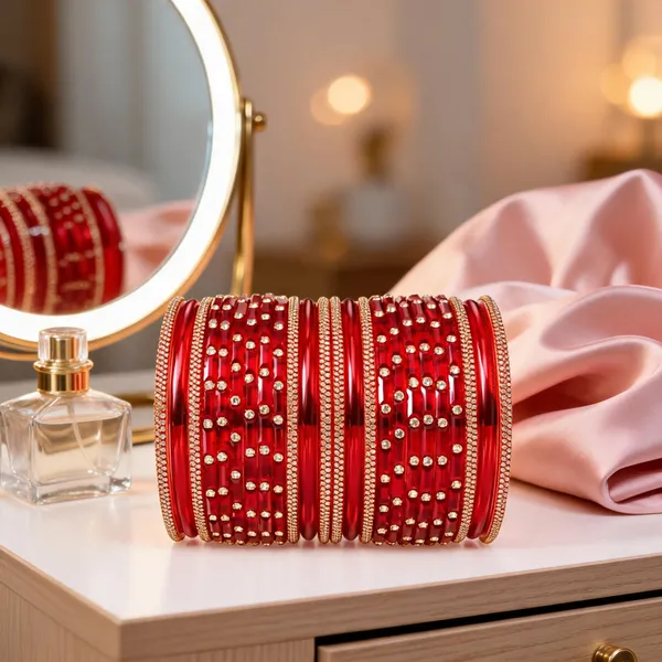 Red_Glass_Stone_Embellished_Bangle_Set_For_Women
