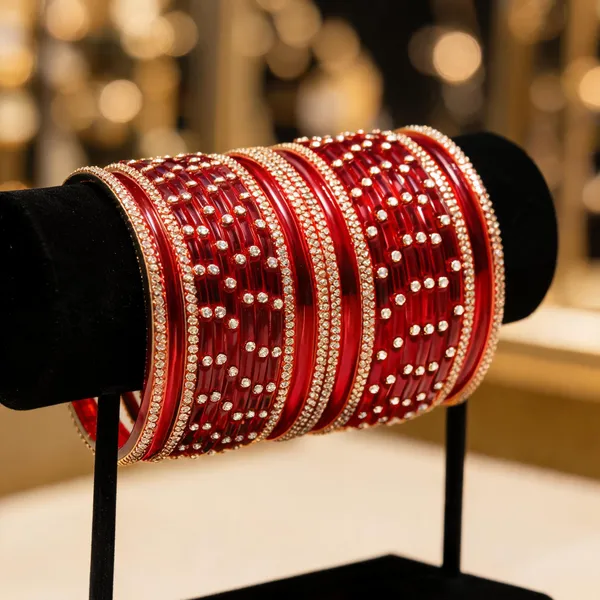Red_Glass_Stone_Embellished_Bangle_Set_For_Women