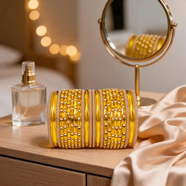 Gold-Tone_Glass_Stone_Embellished_Bangle_Set_For_Women