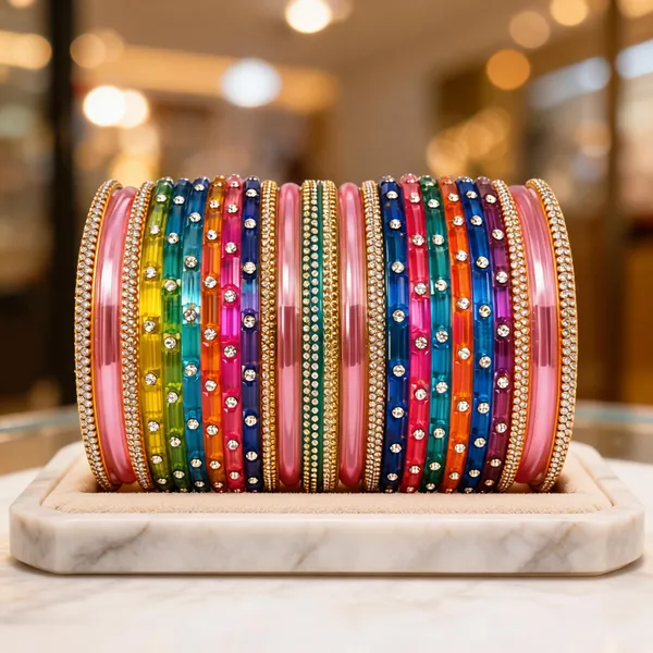 Multicolor_Glass_Stone_Studded_Bangle_Set_For_Women