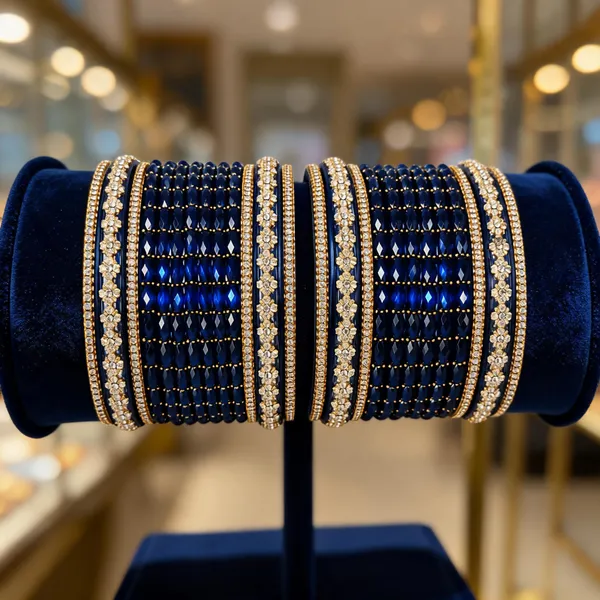 Blue_Gold_Glass_Embellished_Bangle_Set_For_Women