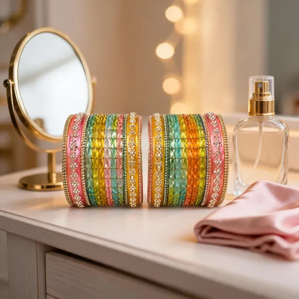 Multicolor_Glass_Embellished_Traditional_Bangle_Set_For_Women